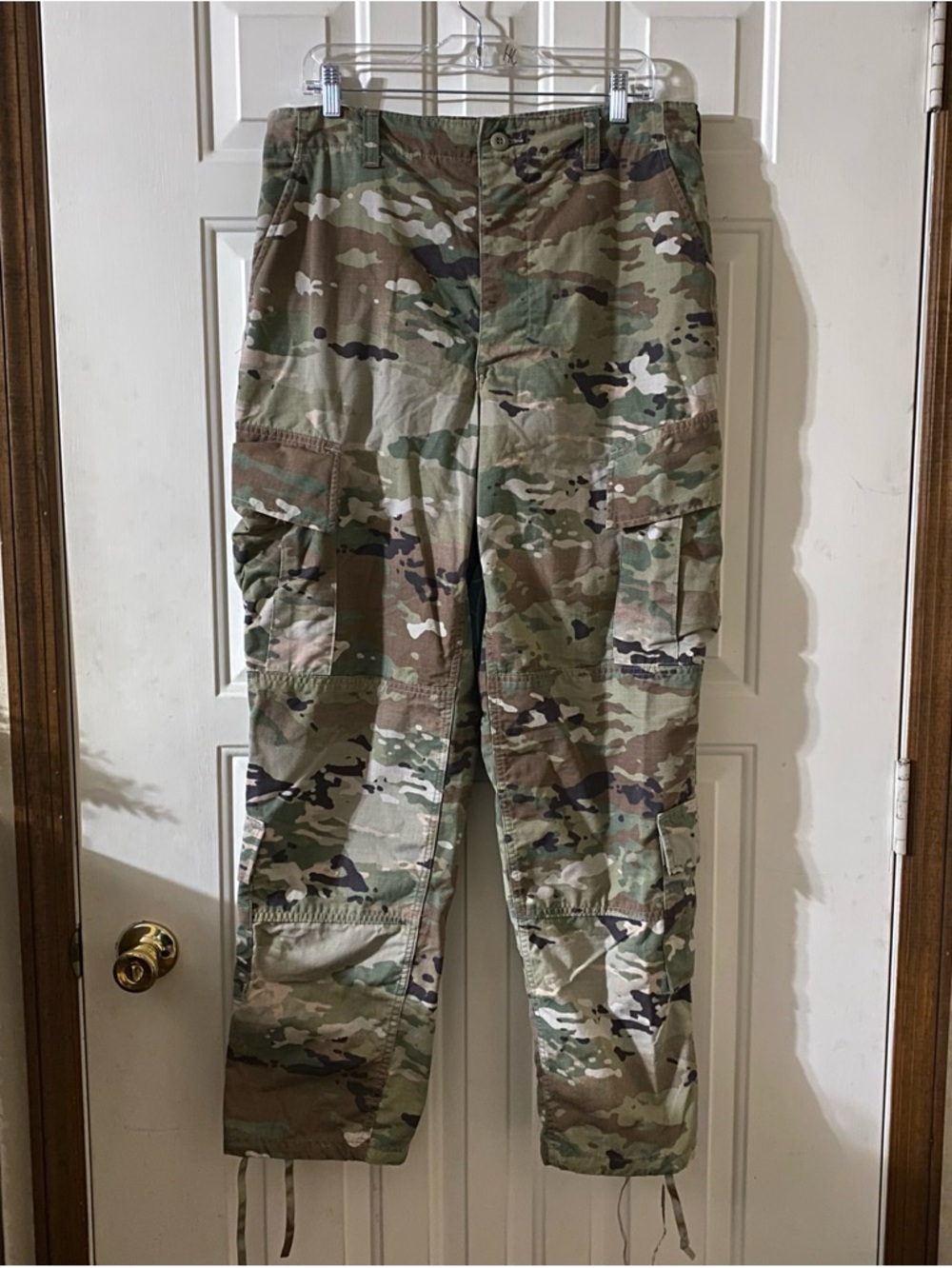 US Army Pant Unisex Medium 35x32 Ripstop Cargo Camo Combat Uniform Insect Shield